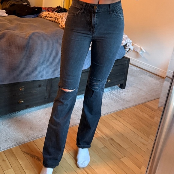 7 For All Mankind Tall Bootcut Straight Leg Jeans Size 26 - Picture 1 of 13